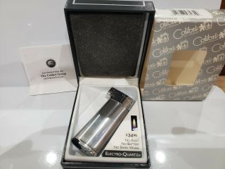 COLIBRI RARE Pipe SILVER Lighter / Box 2