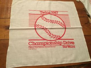 1987 Minnesota Twins Star Tribune And Official Homer Hanky