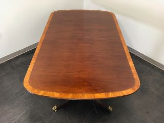 Banded Mahogany Double Pedestal Dining / Banquet Table 3