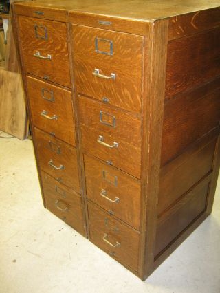 Oak 4 Drawer File Cabinets