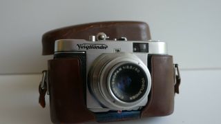 Vintage Voigtlander Vito B 35mm Camera With Case