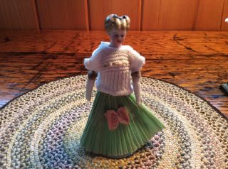 Sweet Tiny Antique Dollhose Doll