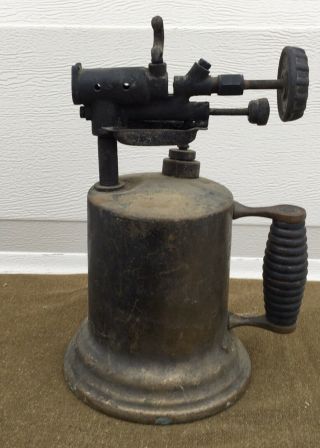 Vintage/antique Brass Blow Torch (must View All Pic 