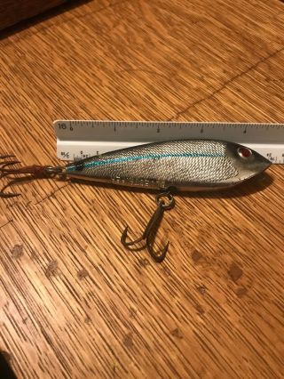 Cotton Cordell 4 - 1/2” Blue Striper Old Fishing Lure Crankbait Hard To Find