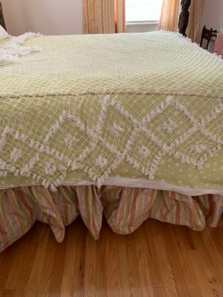 Canopy Full/double Bed Size - Vintage - Handmade W/cotton Tassels 80x90