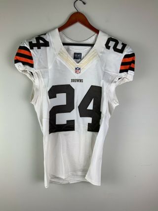 Cleveland Browns Team Issued Football Jersey 24 Bademosi (white)