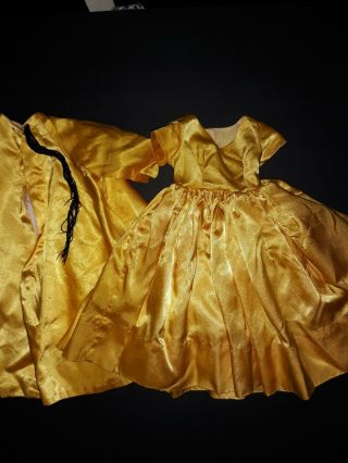 Cissy - Madame Alexander Yellow Gold Tagged Dress With Tagged Coat,  Vintage