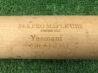 Milwaukee Brewers Yasmani Grandal Game Baseball Bat