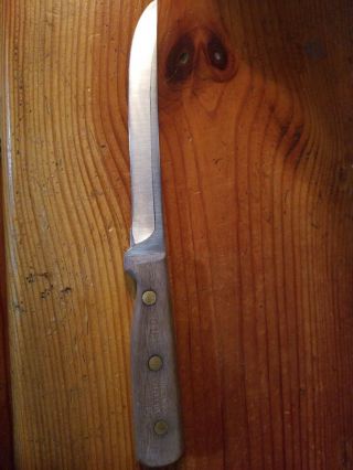 Vintage Chicago Cutlery Knife 61s Walnut Handle