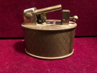 Vintage Dunhill Brilux Swiss Made Lift Arm Table Lighter