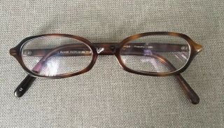 Vtg Oliver Peoples Frenchy Rx Eyeglass Frames 48.  5[]17.  5 - 138 Tortoise