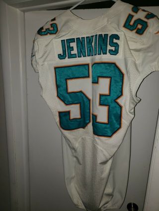 Jelani Jenkins Game Worn Miami Dolphins Jersey - 2013 W/