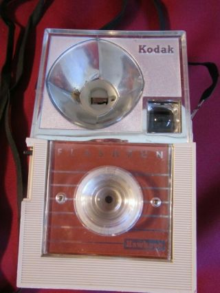 Vintage Kodak Hawkeye Flashfun Camera In With Strap