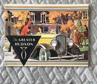 Vintage 1931 The Greater Hudson 8 Car Advertising Booklet,  Photos