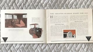 Vintage 1931 The Greater Hudson 8 Car Advertising Booklet,  Photos 3