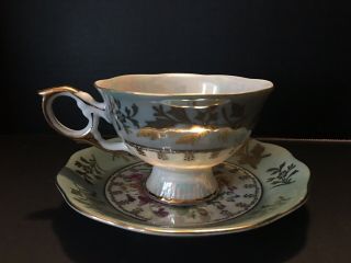 Royal Halsey Very Fine China Tea Cup & Saucer Vintage 2