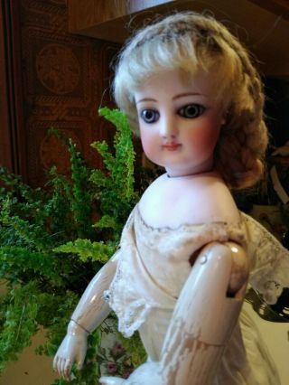 Antique Wood Body 15 " Fg French Fashion Doll