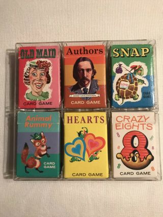 Vintage Whitman Card Games 1960s Set Of 6 Games