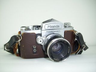 Vintage Miranda D Slr Camera With Soligor Lens 1:1.  9 F=5cm B1
