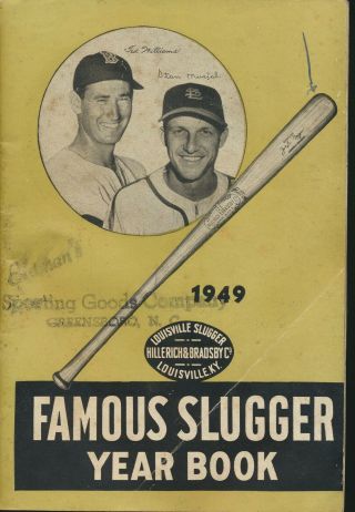 Louisville Slugger 1949 Famous Slugger Year Book W/musial & Williams On Cover