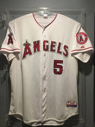 Albert Pujols Game Game Worn HR Jersey 2015 Photomatched Angels Cardinals 2