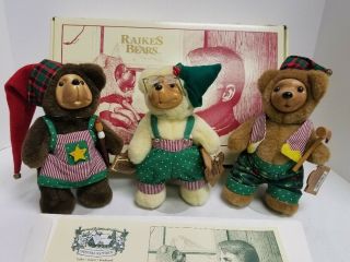 Raikes Bears Christmas Craftsmen Tinker Sawyer Rembrandt - Huntington B
