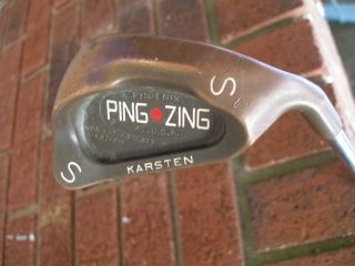 Ping Ping Zing Rare Beryillium Becu Red Dot Sand Wedge Rh Jz Steel Shaft Vtg