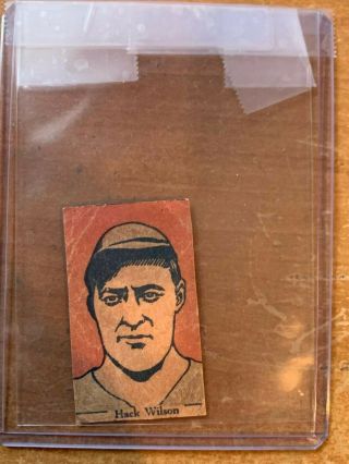 1928 W513 Hack Wilson Chicago Cubs Vintage Vg/ex Mlb Hof 110 Authentic Rare $$$