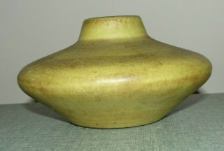 Vintage Anna Pottery Vase Green Mid Century Modern
