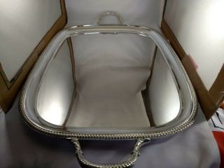 Antique Victorian 1900 Sterling Silver Serving Tray