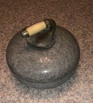 Vintage Granite Curling Stone Scottish Curling Rock