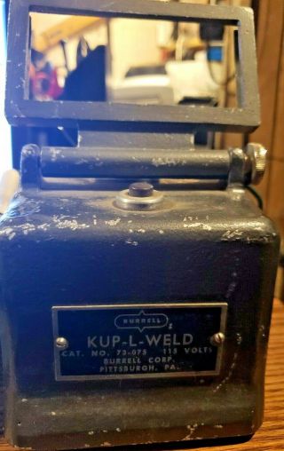 Vintage Burrell Scientific Kup - L - Weld 73 - 075 Laboratory Welder