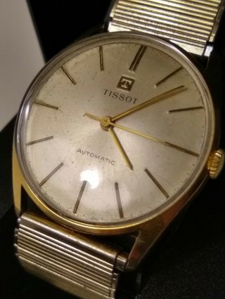 Swiss Tissot Vintage Mechanical Automatic Wrist Watch.  99p Start &