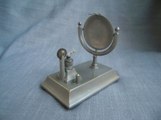 Antique Pocket Watch Holder Stand With Petrol Lighter