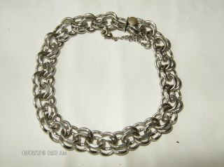 Vintage Sterling Silver Charm Bracelet {no Charms}