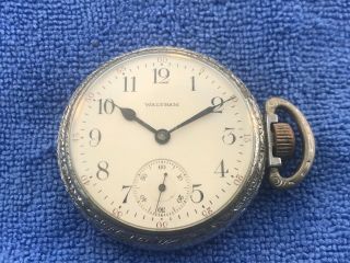 Vintage 16 Size 15 Jewel Waltham Pocket Watch