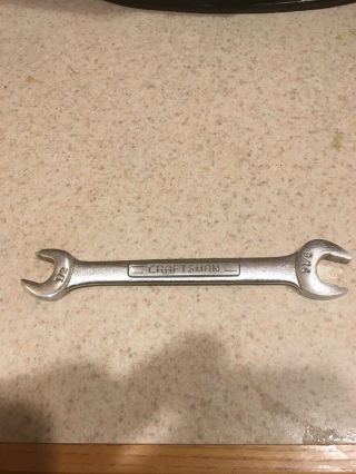 Vintage Craftsman Open End Wrench Combination 1/2 And 9/16 44579