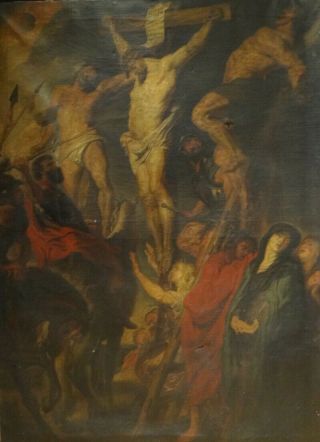 Huge 17th Century Dutch Old Master Crucifixion Peter Paul Rubens (1577 - 1640)