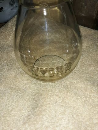 Antique N.  Y.  C R.  R Embossed Clear Lantern Globe 5 1/2 " Ht Cnx Mark