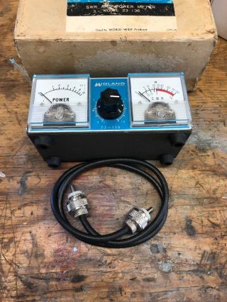 Vintage Ham Radio Swr Power Meter 23 - 136,  Midland International,  W/ Box & Paper