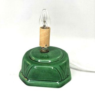 Vintage Ceramic Christmas Tree Base Light Green Small Base Only