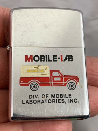 1976 Zippo Lighter - Mobile Lab - Great Truck Graphics