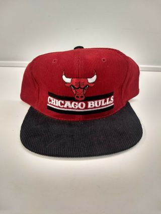 Vintage Chicago Bulls Starter Corduroy Snapback Hat