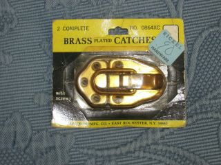 Vintage Brainerd Mfg Co.  Brass Metal Trunk Or Box Catches Or Locks