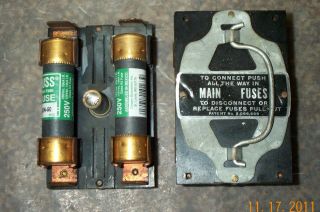 Murray 60a Main Fuses Fuse Holder Pullout Vintage