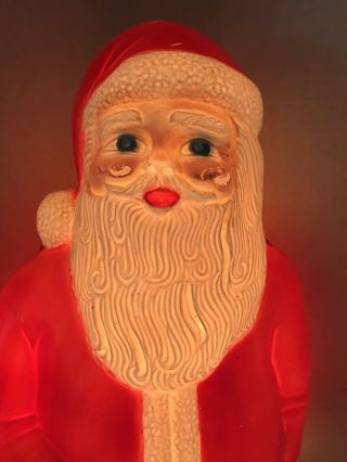 Vintage 22 Inch Union Products Santa Standing Blow Mold 2