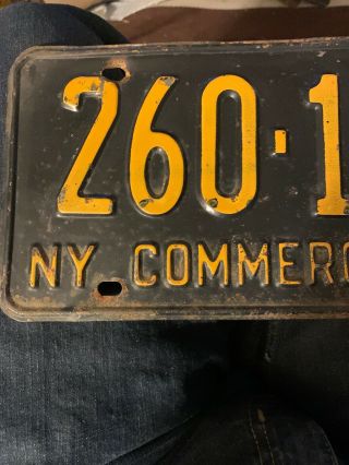 1957 York Commercial License Plate.  260 - 106. 2