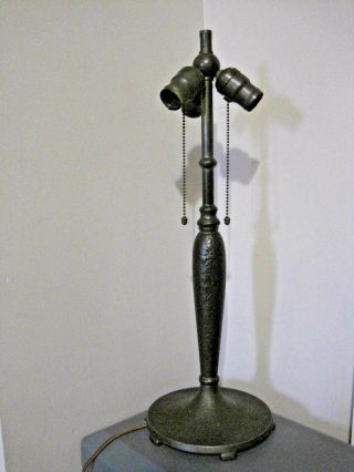 Antique Handel Three Socket Table Lamp