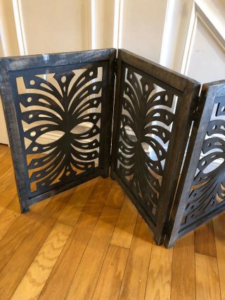 Chinese Style Vintage Small Folding Panel Screen Room Divider