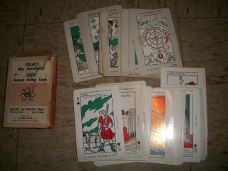 Vintage 1963 Zolar’s Fortune Telling/tarot Cards Deck,  Double Sided - Rare